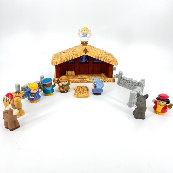 Vintage Fisher Price Musical Nativity Set Works 14 Pieces **READ** - Picture 7 of 7